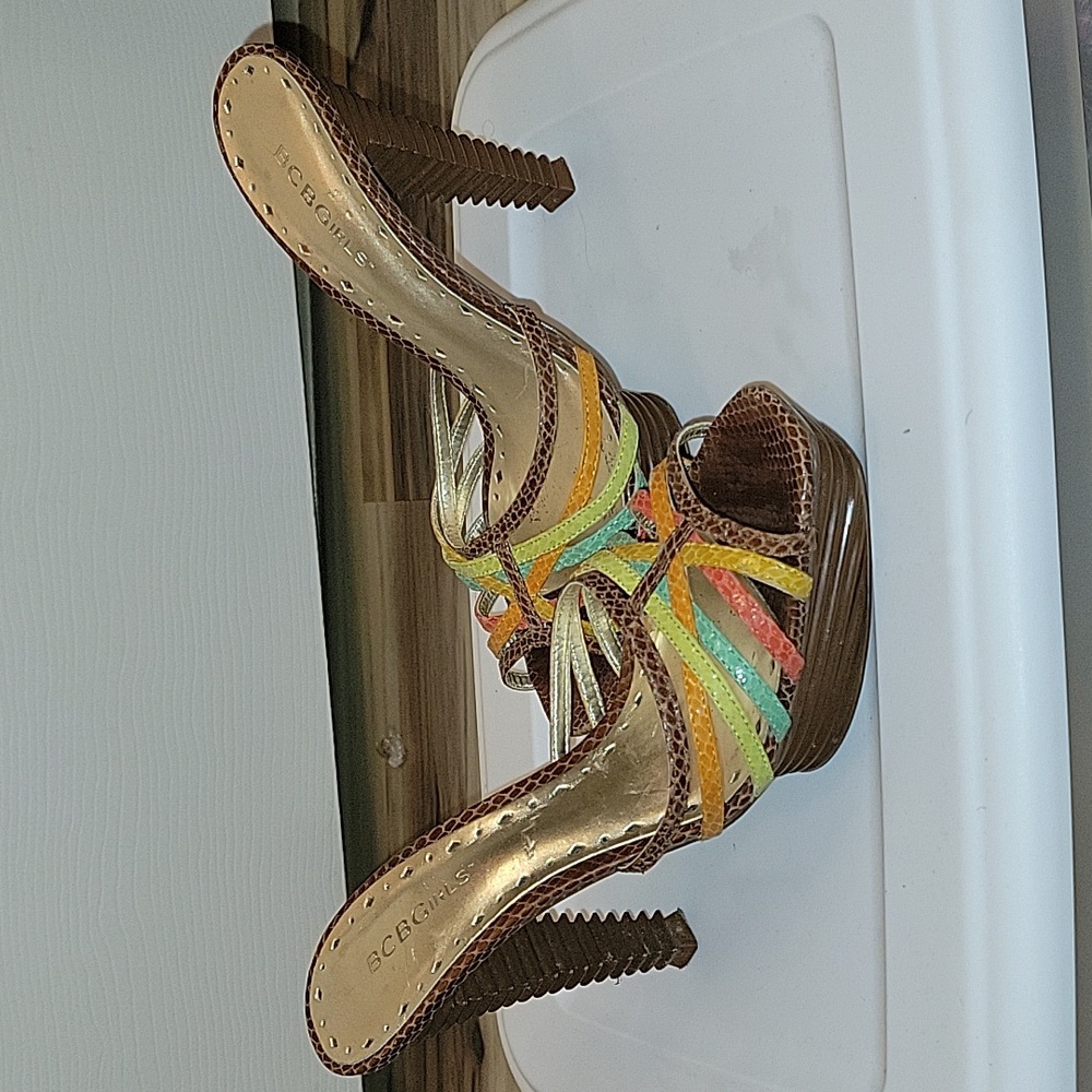 Bcbg Platform Multicolor Heels - image 1